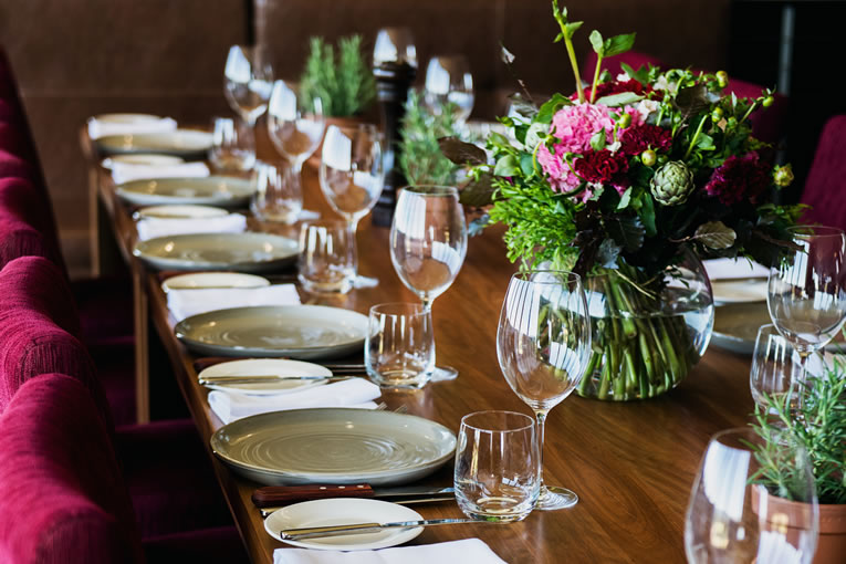 Private Dining area in Adelaide CBD restaurant